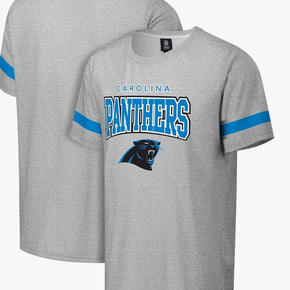 NFL Carolina Panthers Gray T-Shirt XL C4